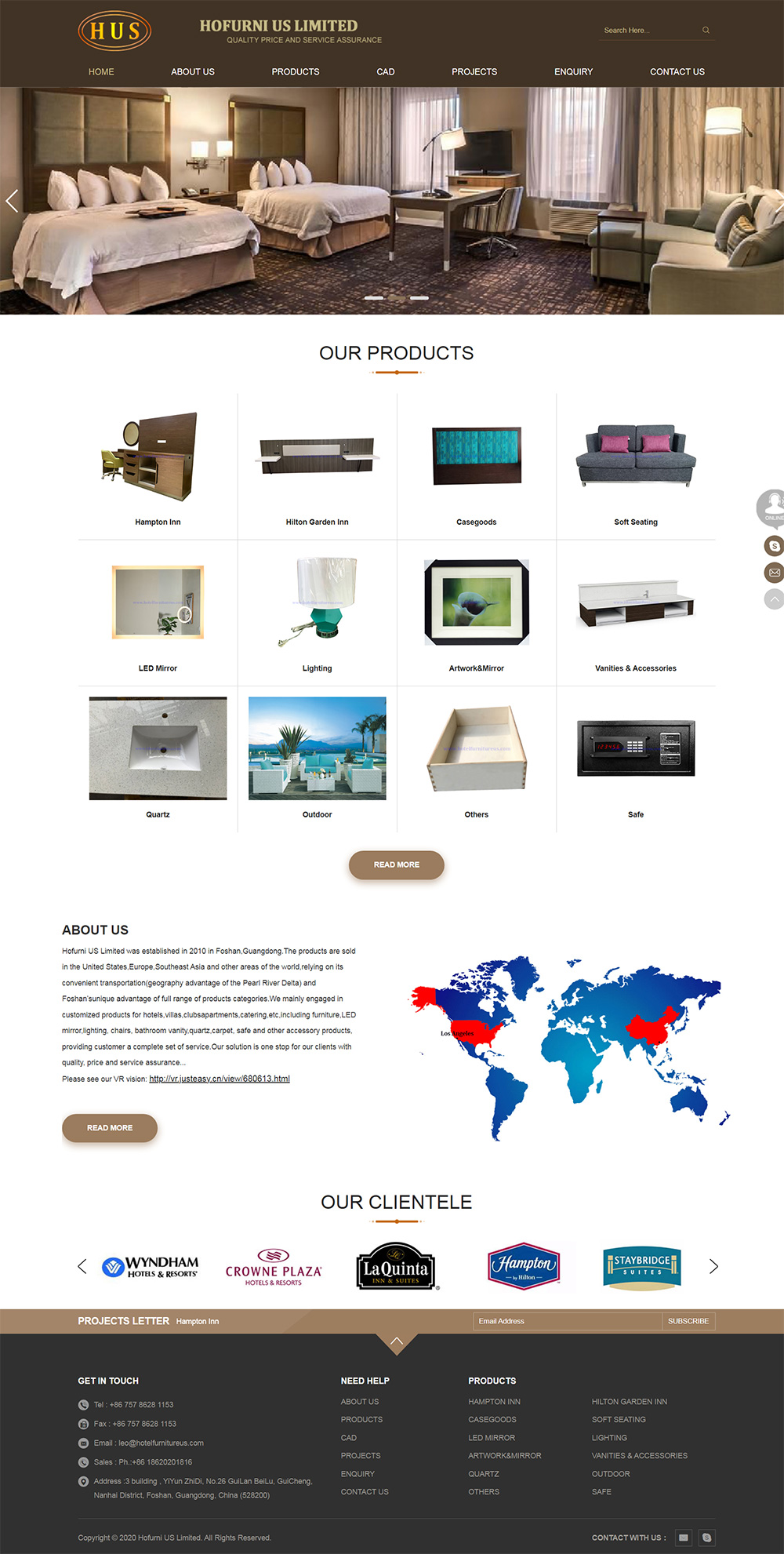 HUS外貿(mào)品牌網(wǎng)站建設